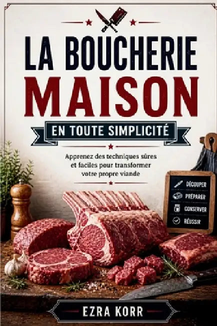 La Boucherie Maison En Toute Simplicité: Apprenez des techniques sûres et faciles pour transformer votre propre viande by Ezra Korr