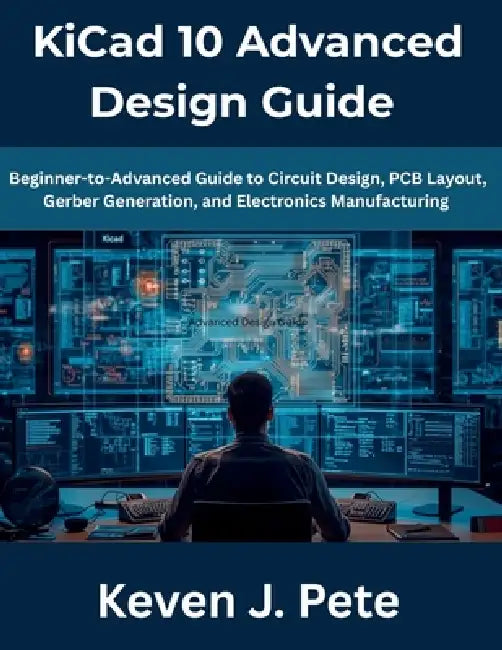 KiCad 10 Advanced Design Guide: Beginner-to-Advanced Guide to Circuit Design, PCB Layout, Gerber Generation, and Electronics Manufacturing by Keven J. Pete