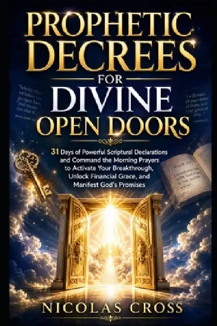Prophetic Decrees for Divine Open Doors: 31 Days of Powerful Scriptural Declarations and Command the Morning Prayers to Activate Your Breakthrough, Un by Nicolas Cross