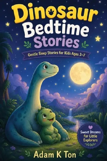 Dinosaur Bedtime Stories for Kids: 10 Short Dinosaur Bedtime Stories For Children Ages 3-7 by Adam K. Ton