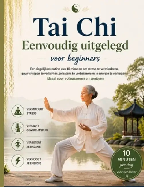 Tai Chi Eenvoudig uitgelegd voor beginners: Een dagelijkse routine van 10 minuten om stress te verminderen, gewrichtspijn te verlichten, het evenwicht by Franca Eke, Franca Eke