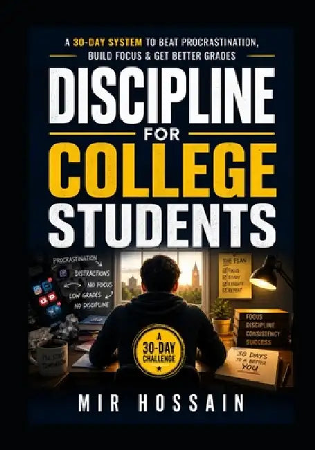 Discipline for College Students: A 30-Day System to Beat Procrastination, Build Focus & Get Better Grades by Mir Hossain