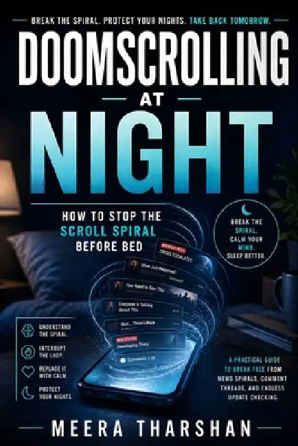 Doomscrolling at Night: How to Stop the Scroll Spiral Before Bed by Meera Tharshan