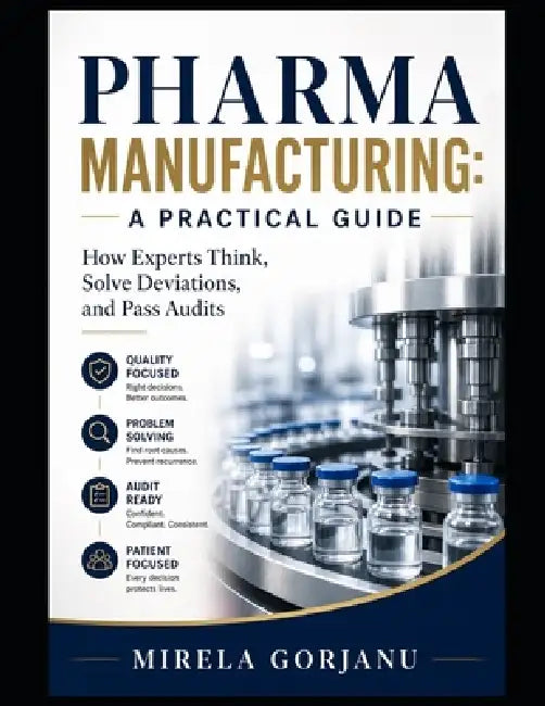 Pharma Manufacturing: A Practical Guide: How Experts Think, Solve Deviations, and Pass Audits by Mirela Gorjanu
