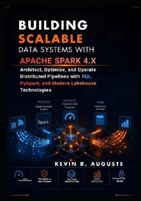 Building Scalable Data Systems with Apache Spark 4.x: Architect, Optimize, and Operate Distributed Pipelines with SQL, PySpark, and Modern Lakehouse T by Kevin R. Auguste