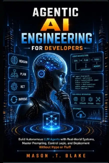 Agentic AI Engineering for Developers: Build Autonomous LLM Agents with Real-World Systems, Master Prompting, Control Logic, and Deployment Without Hy by Mason T. Blake