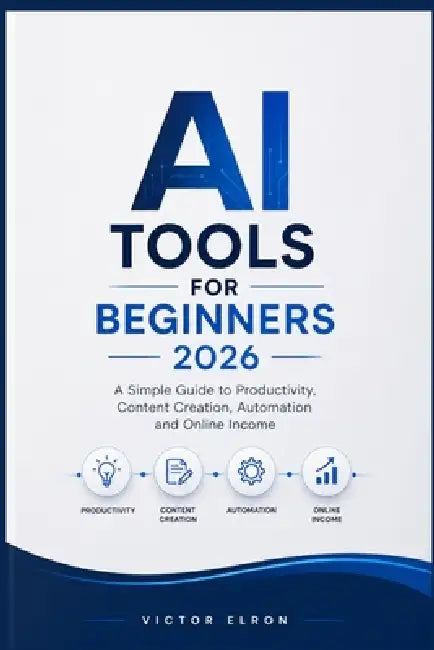 AI Tools for Beginners 2026: A Simple Guide to Productivity, Content Creation, Automation and Online Income by Victor Elron