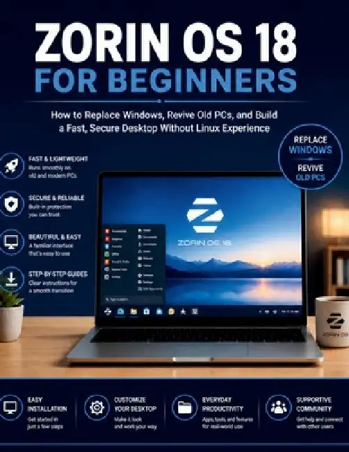 Zorin OS 18 for Beginners: How to Replace Windows, Revive Old PCs, and Build a Fast, Secure Desktop Without Linux Experience by Nova Flux