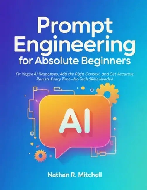 Prompt Engineering for Absolute Beginners: Fix Vague AI Responses, Add the Right Context, and Get Accurate Results Every Time-No Tech Skills Needed by Nathan R. Mitchell
