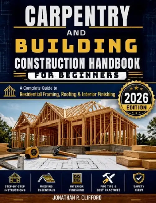 Carpentry and Building Construction Handbook for Beginners: A Complete Guide to Residential Framing, Roofing & Interior Finishing by Jonathan R. Clifford