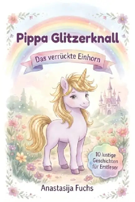 Pippa Glitzerknall - Das verrückte Einhorn: 10 lustige Geschichten für Erstleser ab 6 Jahren Mit farbiger Silbentrennung und Wörter-Suchrätseln Ideal by Anastasija Fuchs