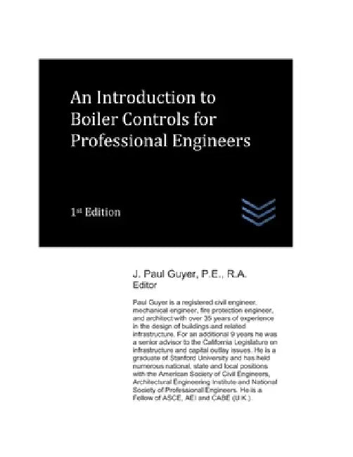 An Introduction to Boiler Controls for Professional Engineers by J. Paul Guyer