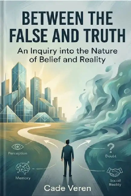 Between the False and Truth: An Inquiry into the Nature of Belief and Reality A Journey Through the Landscapes of Perception, Memory, and Understandin by Theo Imari, Cade Veren