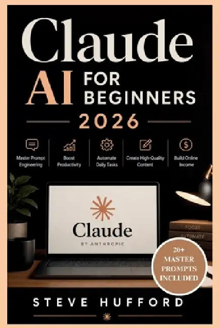 Claude AI for Beginners 2026: Master Prompt Engineering, Boost Productivity, Automate Daily Tasks, Create High-Quality Content, and Build Online Incom by Steve Hufford