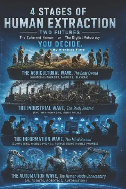 4 Stages of Human Extraction: The Coherent Human or The Digital Autocracy. You Decide. by Alexious Fiero