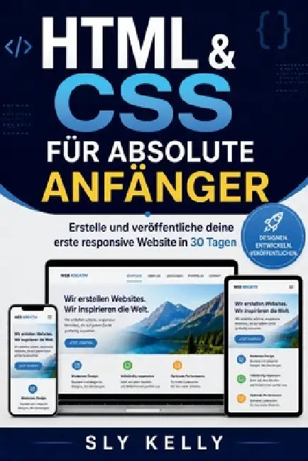 HTML & CSS Für Absolute Anfänger: Gestalten Und Veröffentlichen Sie Ihre Erste Responsive Website In 30 Tagen by Sly Kelly