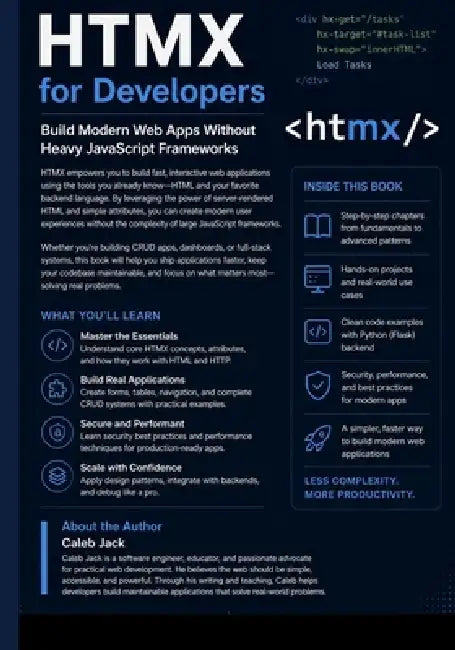 HTMX for Developers: Build Modern Web Apps Without Heavy JavaScript Frameworks by Caleb Jack