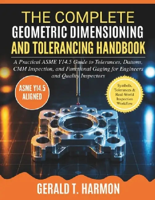 The Complete Geometric Dimensioning and Tolerancing Handbook: A Practical ASME Y14.5 Guide to Tolerances, Datums, CMM Inspection, and Functional Gagin by Gerald T. Harmon