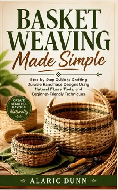 Basket Weaving Made Simple: Step-by-Step Guide to Crafting Durable Handmade Designs Using Natural Fibers, Tools, and Beginner-Friendly Techniques by Alaric Dunn