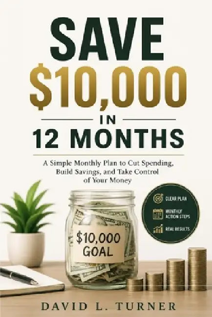 Save $10,000 in 12 Months: A Simple Monthly Plan to Cut Spending, Build Savings, and Take Control of Your Money by David L. Turner