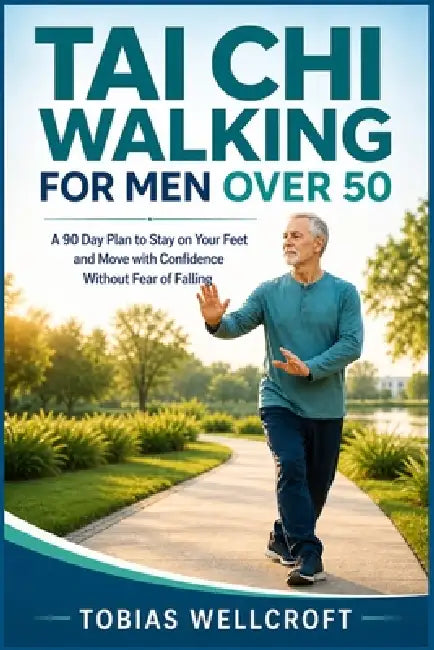 Tai CHI Walking for Men Over 50: A 90 Day Plan to Stay on Your Feet and Move with Confidence Without Fear of Falling by Tobias Wellcroft