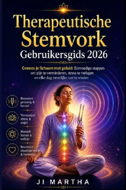 Therapeutische stemvork Gebruikershandleiding 2026: Genees je lichaam met geluid: eenvoudige stappen om pijn te stoppen, stress te verminderen en elke by Ji Martha, Ji Martha