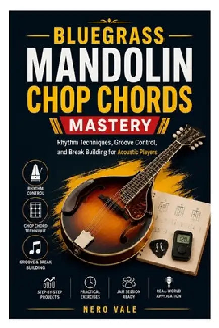 Bluegrass Mandolin Chop Chords Mastery: Rhythm Techniques, Groove Control, and Break Building for Acoustic Players by Nero Vale