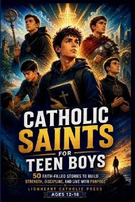 Catholic Saints For Teen Boys: 50 Faith-Filled Stories to Build Strength, Discipline, and Live with Purpose (Ages 12-18) by Lionheart Catholic Press