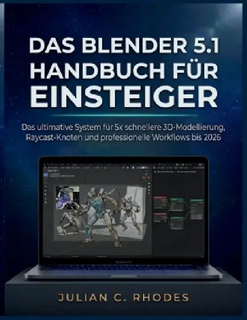 Das Blender 5.1 Handbuch Für Einsteiger: Das ultimative System für 5x schnellere 3D-Modellierung, Raycast -Knoten und professionelle Workflows bis 202 by Julian C. Rhodes
