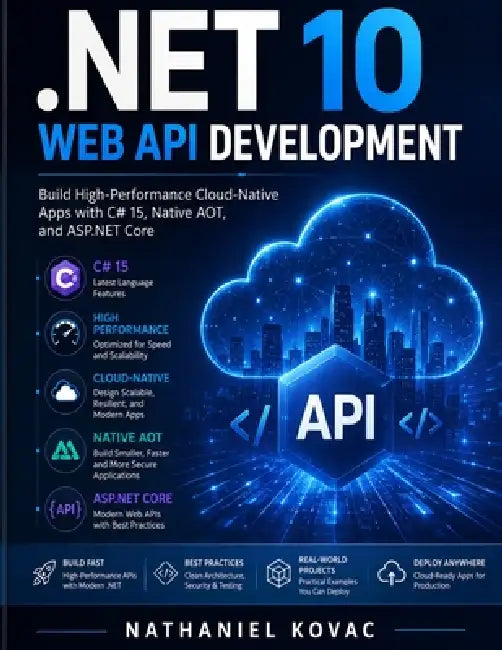 .NET 10 Web API Development: Build High-Performance Cloud-Native Apps with C# 15, Native AOT, and ASP.NET Core by Nathaniel Kovac