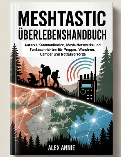 Meshtastic Überlebenshandbuch: Autarke Kommunikation, Mesh-Netzwerke und Funknachrichten für Prepper, Wanderer, Camper und Notfallvorsorge by Alex Annie