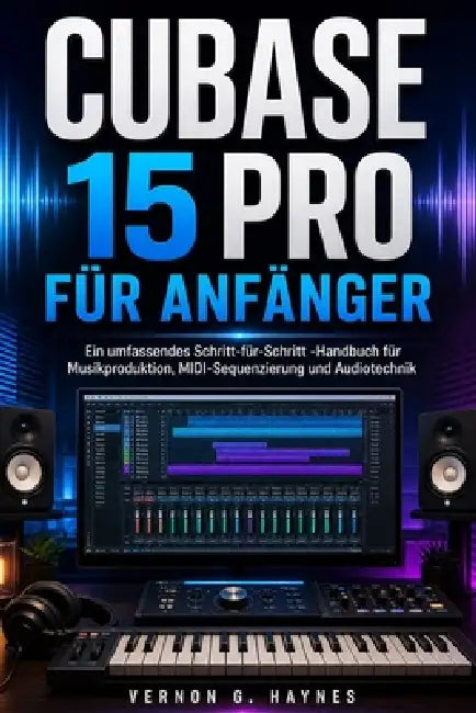 Cubase 15 Pro Für Anfänger: Ein umfassendes Schritt-für-Schritt -Handbuch für Musikproduktion, MIDI-Sequenzierung und Audiotechnik by Vernon G. Haynes
