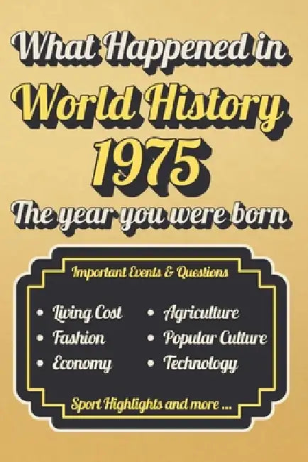 What happened in world history 1975: The year you were born l A year to remember 1975 l Important Events, Sports Highlights, Technological Advances, C by Curious Chrony