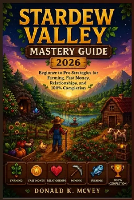 Stardew Valley Mastery Guide 2026: Beginner to Pro Strategies for Farming, Fast Money, Relationships, and 100% Completion by Donald K. McVey