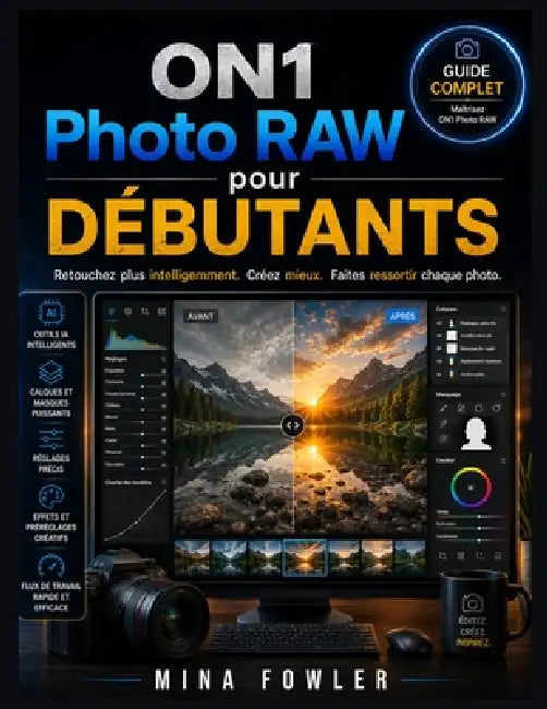 ON1 Photo RAW pour débutants: Retouchez plus intelligemment. Créez mieux. Faites ressortir chaque photo. by Mina Fowler