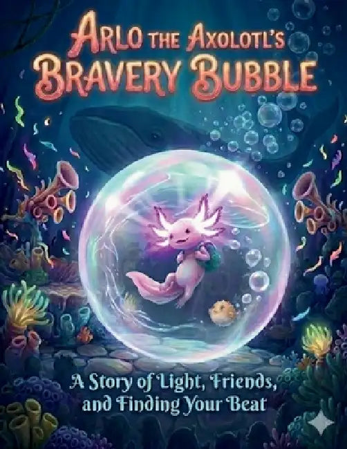 Arlo The Axolotls Bravery Bubble by Jonnalagadda Praseeda
