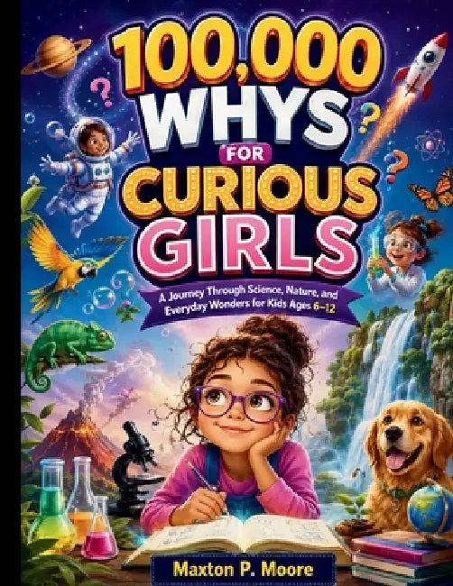100,000 Whys for Curious Girls: A Journey Through Science, Nature, and Everyday Wonders for Kids Ages 6-12 by Mike N. Trent
