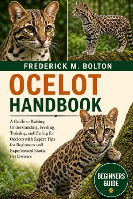 Ocelot Handbook: A Complete Guide to Raising, Understanding, Feeding, Training, and Caring for Ocelots with Expert Tips for Beginners and Experienced by Frederick M. Bolton