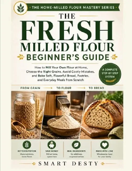 The Fresh Milled Flour Beginner's Guide: How to Mill Your Own Flour at Home, Choose the Right Grains, Avoid Costly Mistakes, and Bake Soft, Flavorful by Smart Desty