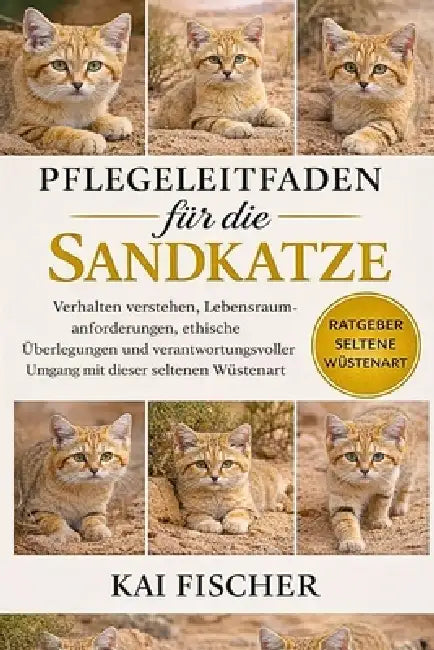 Pflegeleitfaden für die Sandkatze: Verhalten verstehen, Lebensraumanforderungen, ethische Überlegungen und verantwortungsvoller Umgang mit dieser selt by Kai Fischer