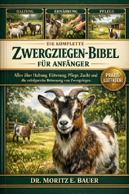 Die Komplette Zwergziegen-Bibel Für Anfänger: Alles, was Sie über Zwergziegen wissen müssen: Temperament und Verhalten, Haltung und Zaun, Fütterung... by Moritz E. Bauer
