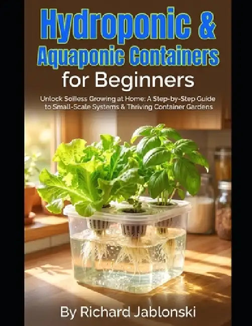 Hydroponic & Aquaponic Containers for Beginners: Unlock Soilless Growing at Home: A Step-by-Step Guide to Small-Scale Systems & Thriving Container Gar by Richard Jablonski