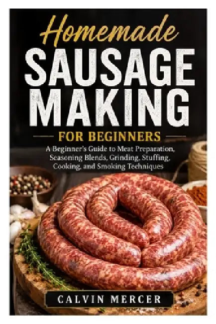 Homemade Sausage Making for Beginners: A Beginner's Guide to Meat Preparation, Seasoning Blends, Grinding, Stuffing, Cooking, and Smoking Techniques by Calvin Mercer