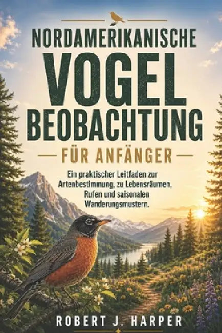 Nordamerikanische Vogelbeobachtung Für Anfänger: Ein praktischer Leitfaden zur Artenbestimmung, zu Lebensräumen, Rufen und saisonalen Wanderungsmuster by Robert J. Harper