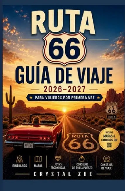 Guía de Viaje de la Ruta 66 2026-2027 Para Viajeros Primerizos: Un completo planificador de viajes por carretera con mapas, consejos de expertos, suge by Crystal Zee