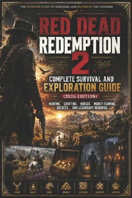 Red Dead Redemption 2 Complete Survival and Exploration Guide (2026 Edition): Hunting, Crafting, Horses, Money Farming, Secrets, and Legendary Rewards by Robin D Emberton