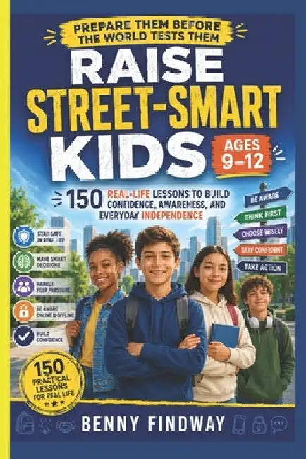 Raise Street-Smart Kids (Ages 9-12): 150 Real-Life Lessons to Build Confidence, Awareness, and Everyday Independence by Benny Findway