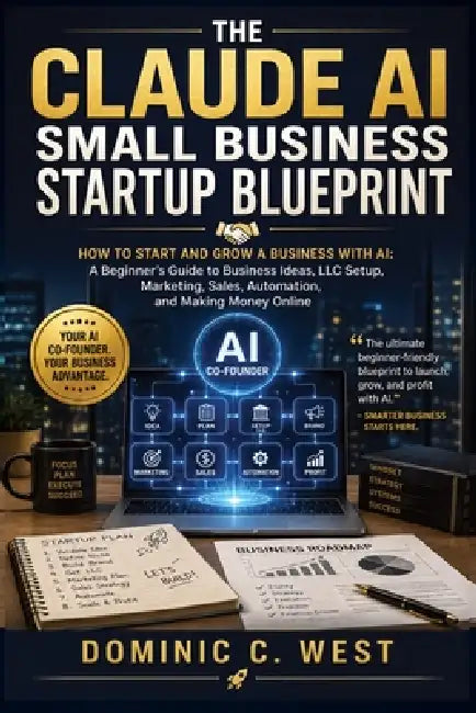 The Claude AI Small Business Startup Blueprint: How to Start and Grow a Business with AI: A Beginner's Guide to Business Ideas, LLC Setup, Marketing, by Dominic C. West
