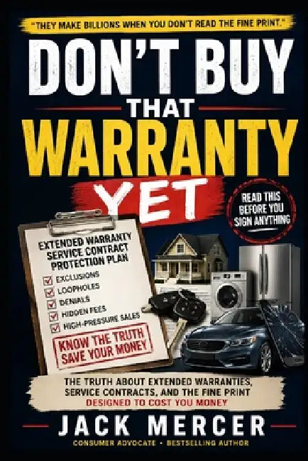Don't Buy That Warranty Yet: The Truth About Extended Warranties, Service Contracts, and the Fine Print Designed to Cost You Money by Jack Mercer