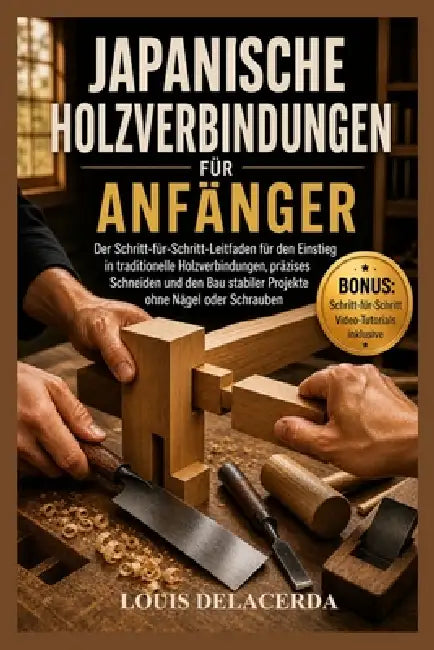 Japanische Holzverbindungen Für Anfänger: Die Schritt-für-Schritt-Anleitung für Einsteiger zum Meistern traditioneller Holzverbindungen, zum Schaffen by Louis Delacerda